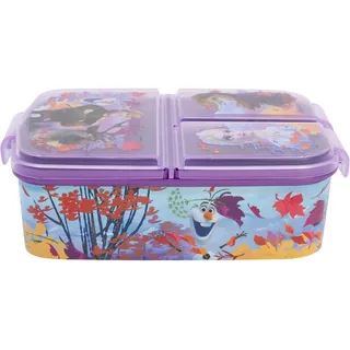 Stor Frozen 2 (Disney) | Sandwich-Box für Kinder mit 3 Fächern - Lunch-Box für Kinder - Snack-Halter - dekorierte Lunch-Box