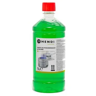 HENDI Brennpaste, Flasche, ruß- und geruchlos, Brenngel, Fire Paste, für Wärmebehälter, zum Warmhalten von Speisen, für Chafing Dish, 1L