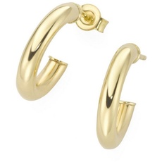 Bild Creolen Steckcreole, glänzend, Gold 375 Ohrringe Gold Damen