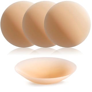 Miewoiey Ultradünne Selbstklebende Nipple Covers, Nippelpads Wiederverwendbar Brustwarzen Abdeckungen, Silikon Nippelabdeckung Gel Brustwarzenabdeckung (Sahne)