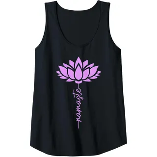 Damen Namaste Lotusblume Yoga Zen Buddhismus Buddha Spirituell Tank Top