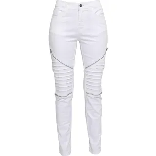 URBAN CLASSICS Stretch Biker Hosen White 27