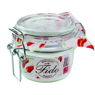 Bormioli Rocco Drahtbügelgläser Fido 125 ml (6 Stück, Gläser inkl. Gummis, Einmachgläser, Dessertgläser, Marmeladengläser) 58297