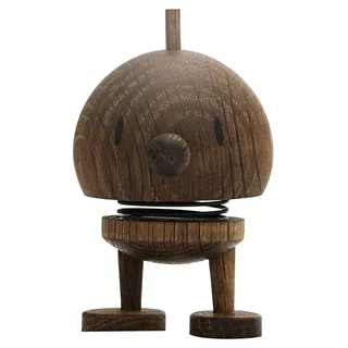 Hoptimist Bumble, Holzdeko, Wackelfigur aus Holz, Deko Skandinavisch, Deko Wohnzimmer, Schreibtisch Deko, Büro Gadgets, Tolle Kleine Geschenke, 4,5 x 5,8 x 7,6 cm, Small, Smoked Oak