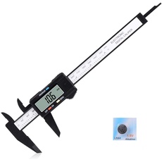 CACHOR Digitaler Messschieber, Messwerkzeug, 0-15,2 cm Messschieber – 150 mm elektronischer Mikrometer-Messschieber mit großem LCD-Bildschirm, Auto-Off, Zoll-Millimeter-Umwandlung