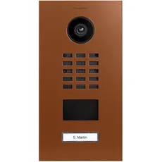 DoorBird D2101V IP Video Türstation, Orangebraun (RAL 8023) | Video-Türsprechanlage mit 1 Ruftaste, RFID, HD-Video, Bewegungssensor