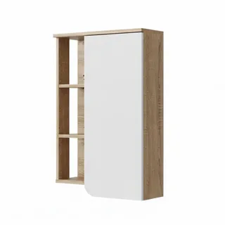 Vicco Badschrank Karen 50 x 75 cm Braun/Weiß