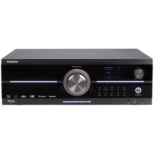 AIWA AVR-7210 7.2-K-Audio- und Video-Receiver mit Dolby Atmos, Spotify Streaming, AirPlay 2, Bluetooth 5.2 und UHD 4K Passthrough - 1155W insgesamt, Farbe: schwarz