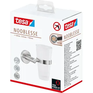 Tesa Zahnputzbecher Nooblesse Edelstahloptik