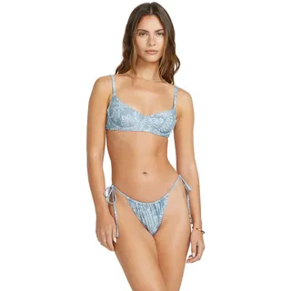 Bikini-Hose BILLABONG "Trippin Tides Bells", Damen, Gr. M, blau (denim), Obermaterial:78% Nylon 22% Elasthan., Badehosen Bikini-Hose