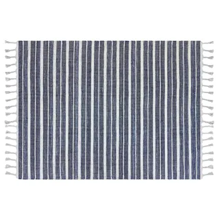 Beliani BademlII Outdoor-Teppich 140 x 200 cm Blau