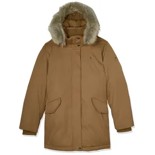 Tommy Hilfiger Damen Winterjacke Sorona Padded Parka, Grün (Countryside khaki), XXL