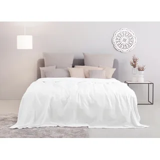 MY HOME »Mira« leichte Tagesdecke aus 100% Baumwolle, uni Überwurf, ohne Füllung