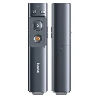 Baseus Orange Dot Multifunctionale remote control for presentation with a laser pointer - gray