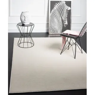 Teppich MERINOS "Montana" Gr. 3, beige (creme), B:120cm H:20mm L:170cm, Kunstfaser, Teppiche, Teppich, Kurzflor, Uni-Farben, besonders weich
