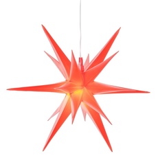 Bild LED Stern »Weihnachtsstern, 3D-Optik«, Ø 57 cm, mit 6-Stunden-Timer, Weihnachtsdeko aussen, rot