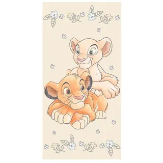 Jerry Fabrics König der Löwen Badetuch 70 x 140 cm gelb