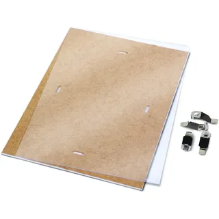 DONAU Rahmenloser Bilderrahmen 10 x 15 cm/ Bilderrahmen Bildhalter Cliprahmen Bilderhalter / mit Clips / Plexiglas / für Wohnzimmer Esszimmer Küche Poster Puzzle Fotos