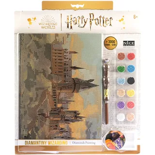 DIAMANTINY Harry Potter – Landscape Hogwarts – Mosaik-Set – Aktivität Crystal Art, Diamond Painting, 1 Bild A4, mehrfarbig, 21 x 29,7 cm, 21003