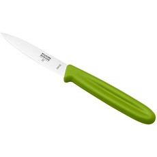 KUHN RIKON Swiss Knife Rüstmesser, Edelstahl, Gemüsemesser, Messer mit Klingenschutz, Stainless Steel, Grün