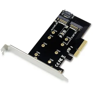 Conceptronic EMRICK 2-in-1-M.2-SSD-PCIe-Adapter SATA AHCI NVMe