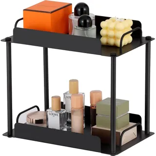 Safona 2-stufiges stehendes Küchenregal kitchen organizer schwarz - Schwarz