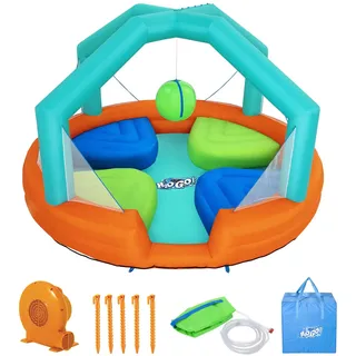 Bestway H2OGO!™ Wasserpark, Dodge & Drench, 450 x 450 x 268 cm, mit Dauergebläse