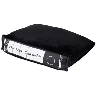 Relaxdays Bürokissen 31 x 28 cm Schwarz