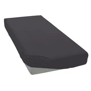 Spannbettlaken Microfaser-Jersey 200 x 200 cm grau