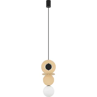 Hängelampe Drops 1 G9 Holz Nowodvorski 11173 - Beige