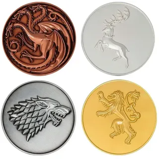 Fanattik Limitierte Auflage Game Of Thrones Haus-münzset - Multicolor