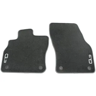 Audi 83B061275MNO Premium Textilfußmatten vorn Velours Fußmatten Stoffmatten, schwarz
