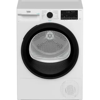 Beko B7TDT8820A Wäschetrockner, 8 kg, Frontlader Wärmepumpentrockner, 15 Programme, HomeWhiz, SteamCure, Sensortrocknung, Leise-Programm, Aquawave Schontrommel, Säulenfähig, Weiß