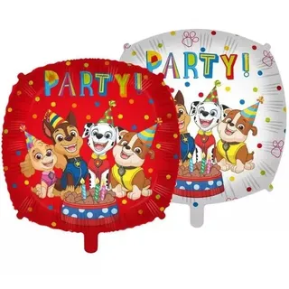 Paw Patrol: Folienballon mit Aufschrift "Party!" – 46 cm