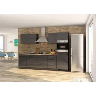 Held Küchenzeile Mailand 290 cm grau