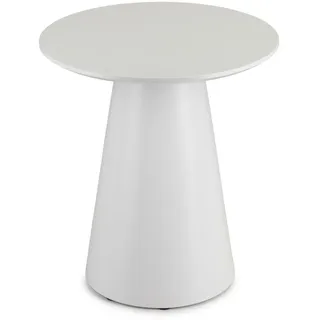 HowHomely Couchtisch Sofatisch 45x45x50cm weiß Kaffeetisch modern Dekotisch