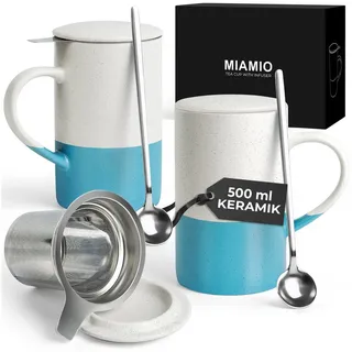 MiaMio Teetasse 0,5 l Blau 2 St.