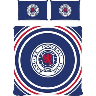 Rangers FC - Puls - Bettwäsche-Set wendbar TA9079 (Doppelbett) (Königsblau/Weiß/Rot) - Königsblau