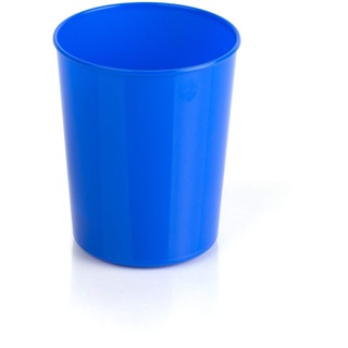 Kimmel Tasse Trinkbecher Zahnputzbecher Kunststoffbecher Partybecher Plastikbecher Kinderbecher Becher bruchsicher stapelbar Mehrweg Camping Grillen Picknick und Outdoor 250 ml Blau