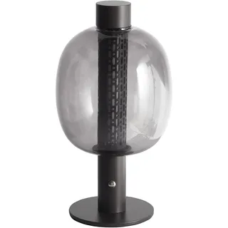 Beliani Kabellose Tischlampe Schwarz