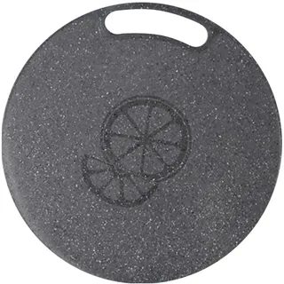 Cabilock Rundes Schneidebrett 35 Cm Imitation Marmor Kunststoff Multifunktionales Küchenbrett Für Gemüse Obst Brot Käse Servieren