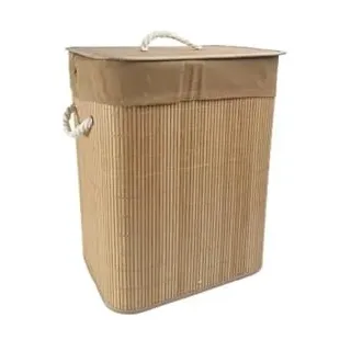 Wäschekorb aus Holz, mit Deckel, 30 x 40 x 50 cm