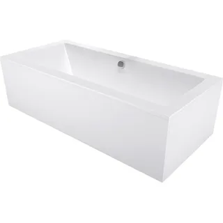 Mexen Cube rechteckige Badewanne 160 x 70 cm mit Verkleidung, weiß - 55051607000X