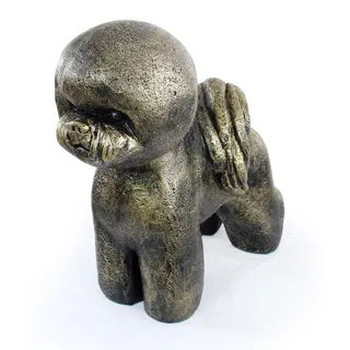 Bichon Frise, Gelockter Bichon, Tenneriffahündchen - Lebensgroße Hundestatue, Figur im Maßstab 1:1, Statue für den Garten von Art-Dog