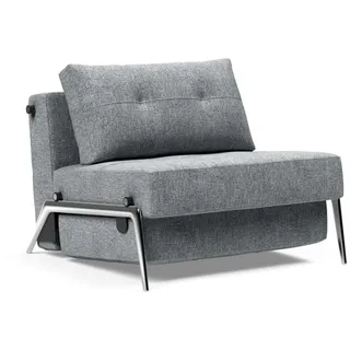 Innovation Living Schlafsessel CUBED grau 97 x 78 x 96 cm mit Kissen