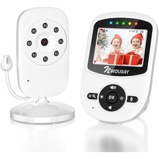 NWOUIIAY Baby Phone Baby Monitor 2.4 GHz Baby Kamera mit LCD Nachtsichtkamera HD Digital Video & Bidirektionale Intercom-Funktion