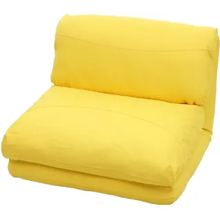 Mendler Schlafcouch Polyester 2-Sitzer Gelb