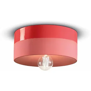 Ferroluce Deckenleuchte Pi Ø 25cm - Rot