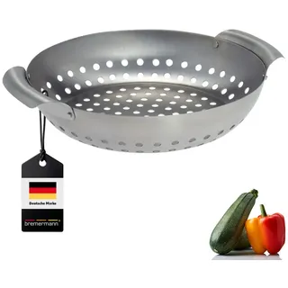 bremermann Grillkorb rund 27 x 6 cm Edelstahl matt