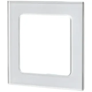 Blendend Elegante deutsche/französische Glas-Wandplatte mit 1 Schlüssel mit einem glänzenden Silber-Finish, das jedes Dekor aufwertet. Ideal, um Ihre Räume zu modernisieren.